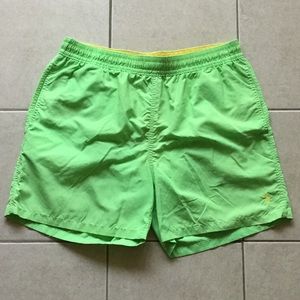 Mens Polo Ralph Lauren Green Swim Trunks XL